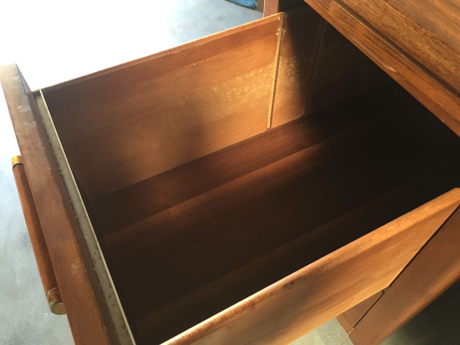 Mid-Century Wooden Desk [Photo 8]
