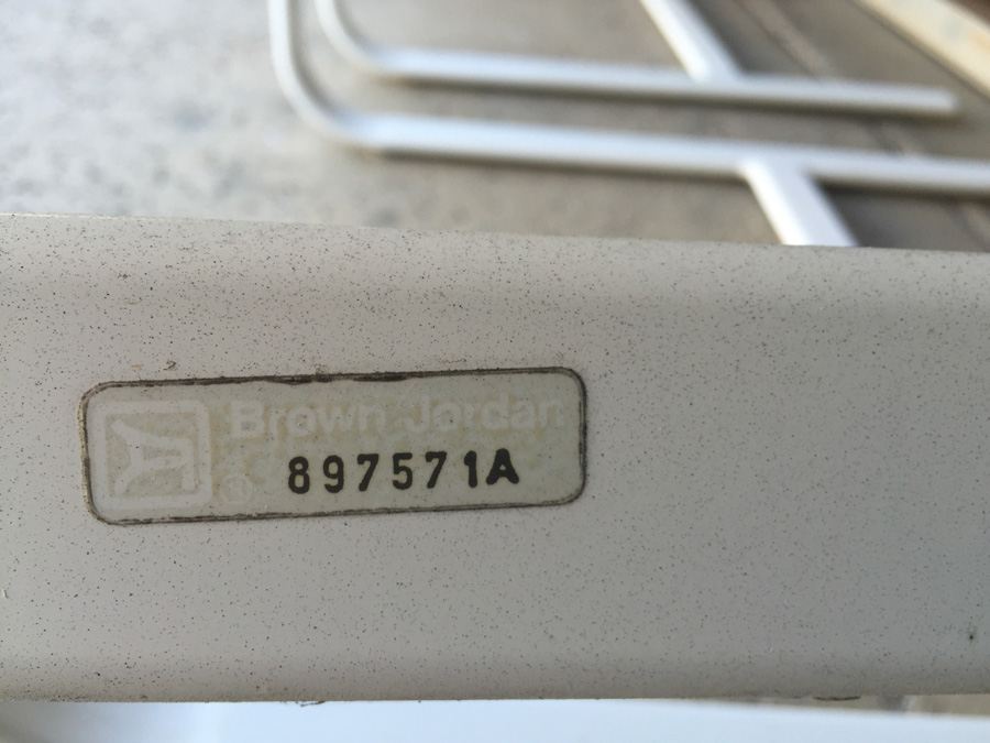 White Brown Jordan Outdoor Patio Chairs [Photo 3]