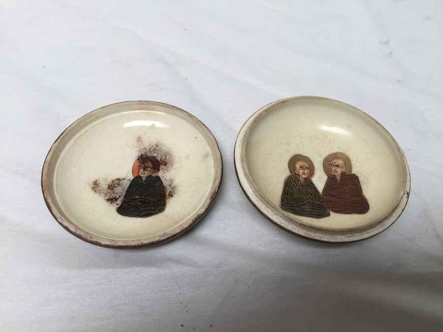 Signed Japanese Oriental Hand Painted Round Lidded Box With Dragon [Photo 3]