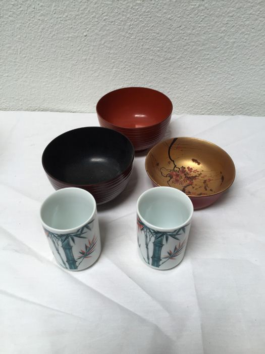 Asian Cup And Bowl Lot [Photo 4]