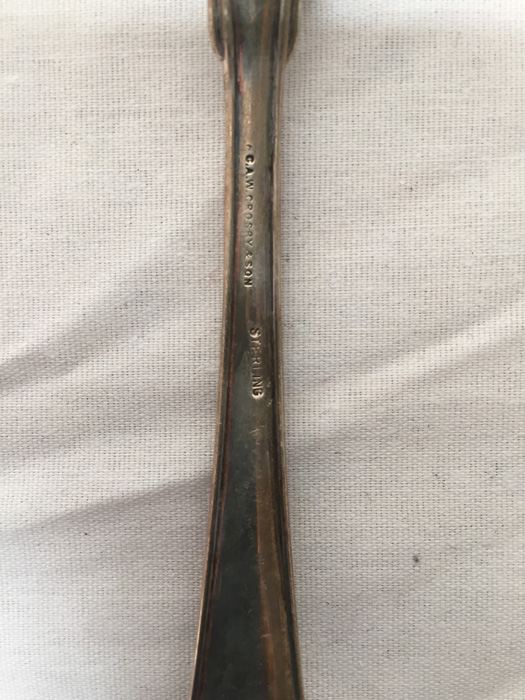 (2) Sterling Silver Salad Serving Sets - Weighs 374 Grams - Melt Value $176 [Photo 5]