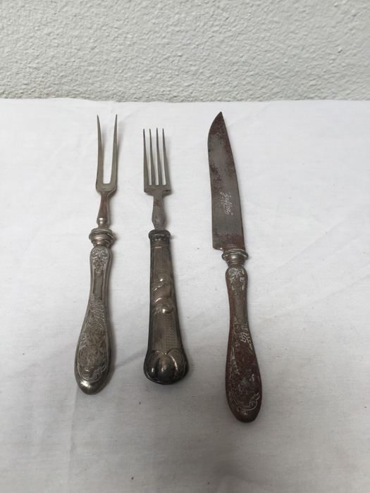 Vintage Griffon Germany Meat Turkey Carving Knife Set [Photo 1]