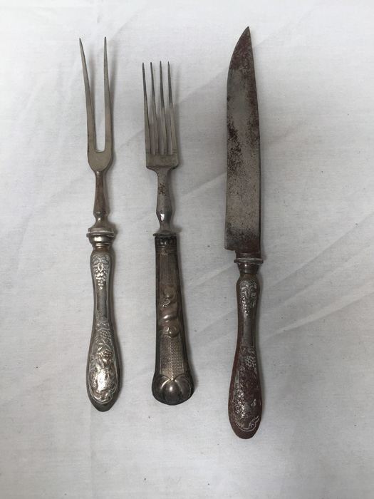 Vintage Griffon Germany Meat Turkey Carving Knife Set [Photo 2]