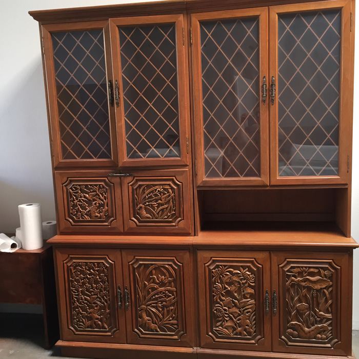 (2) Vintage Taiwanese‎ Cabinets - 2 Pieces That Stand Side-By-Side