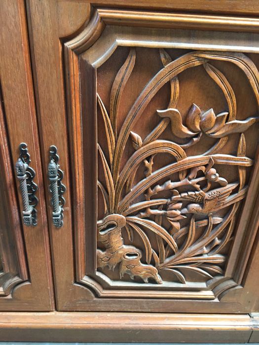 (2) Vintage Taiwanese‎ Cabinets - 2 Pieces That Stand Side-By-Side [Photo 3]