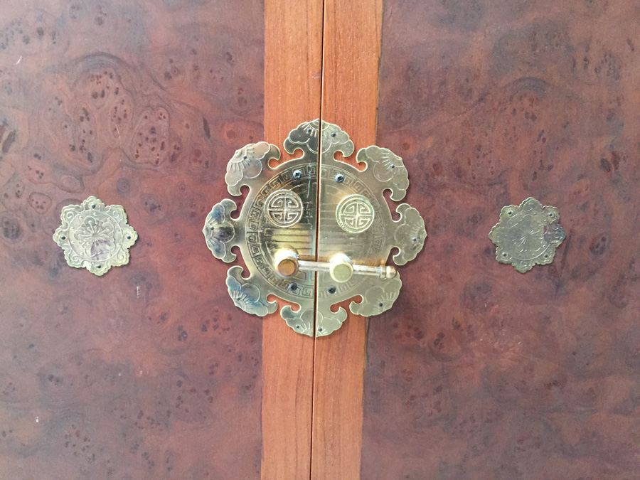 Vintage Asian Campaign-Style Cabinet Chest Of Drawers [Photo 4]