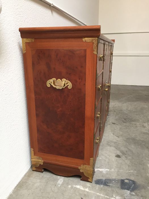 Vintage Asian Campaign-Style Cabinet Chest Of Drawers [Photo 8]