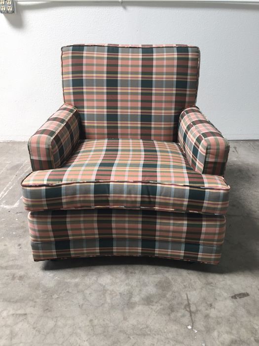 Plaid Arm Chair