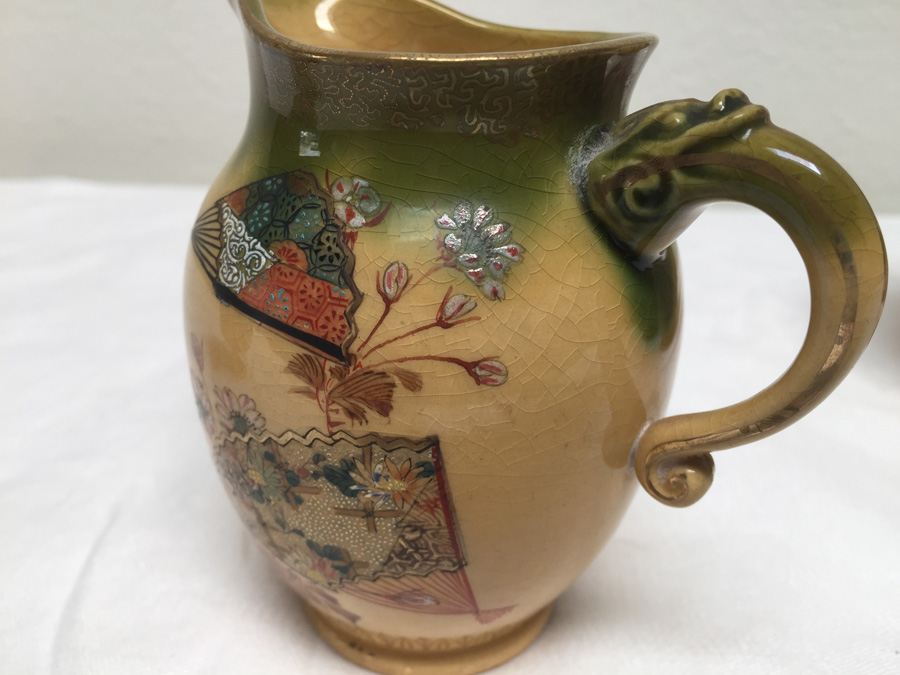 Vintage Asian Teapot / Tea Service Set Signed [Photo 38]