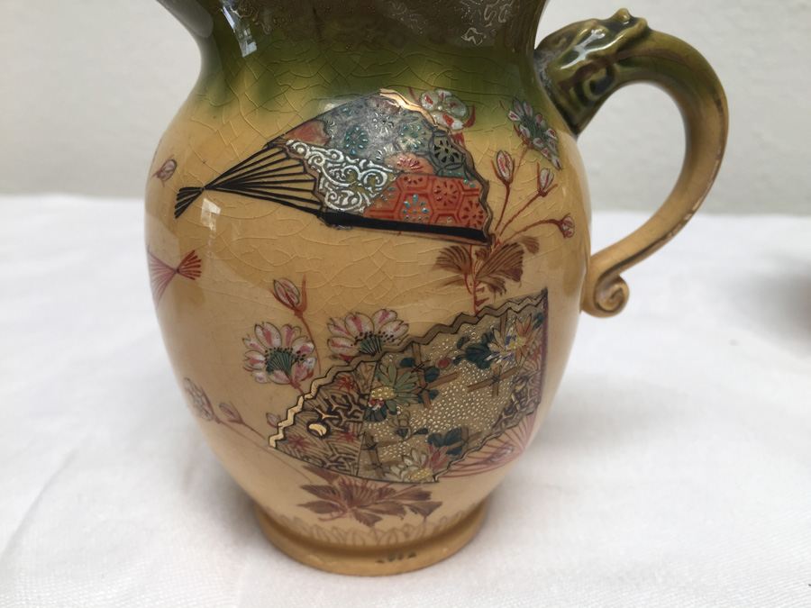 Vintage Asian Teapot / Tea Service Set Signed [Photo 32]