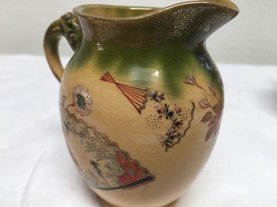 Vintage Asian Teapot / Tea Service Set Signed [Photo 35]