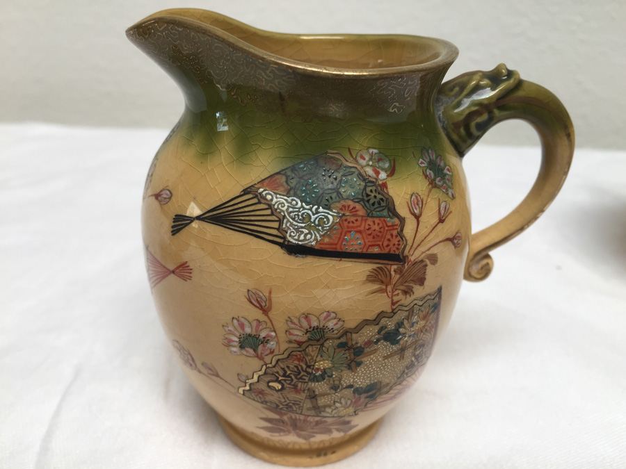 Vintage Asian Teapot / Tea Service Set Signed [Photo 30]