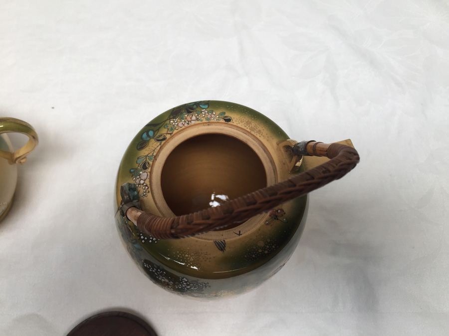 Vintage Asian Teapot / Tea Service Set Signed [Photo 13]
