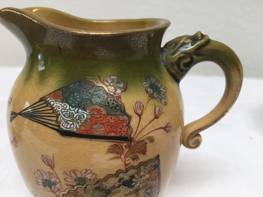 Vintage Asian Teapot / Tea Service Set Signed [Photo 31]