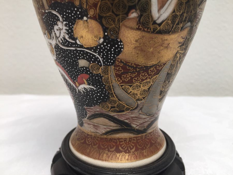 Vintage Japanese Vase With Dragon Serpent Signed [Photo 6]