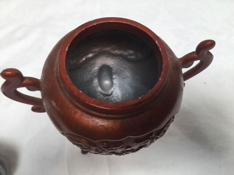 Metal Asian Incense Burner With Foo Dog [Photo 9]