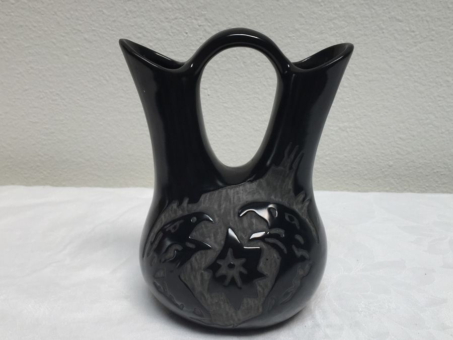 Mata Ortiz Wedding Vase Double Spouts