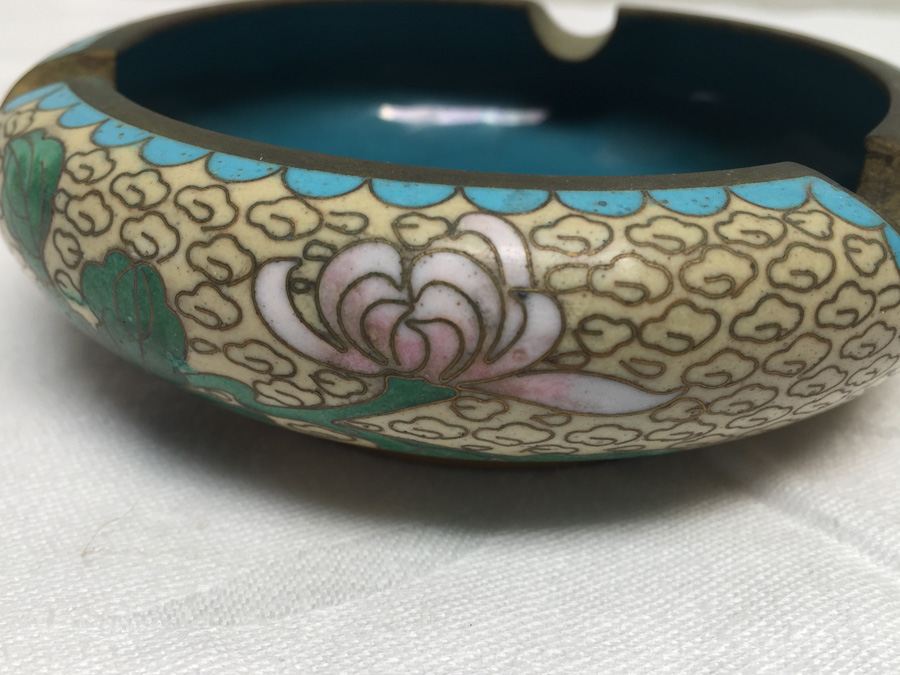 Pair Of Ashtrays - One Cloisonne Ashtray [Photo 3]