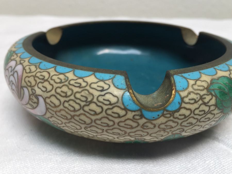 Pair Of Ashtrays - One Cloisonne Ashtray [Photo 4]