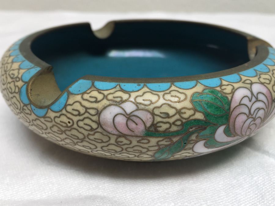Pair Of Ashtrays - One Cloisonne Ashtray [Photo 5]