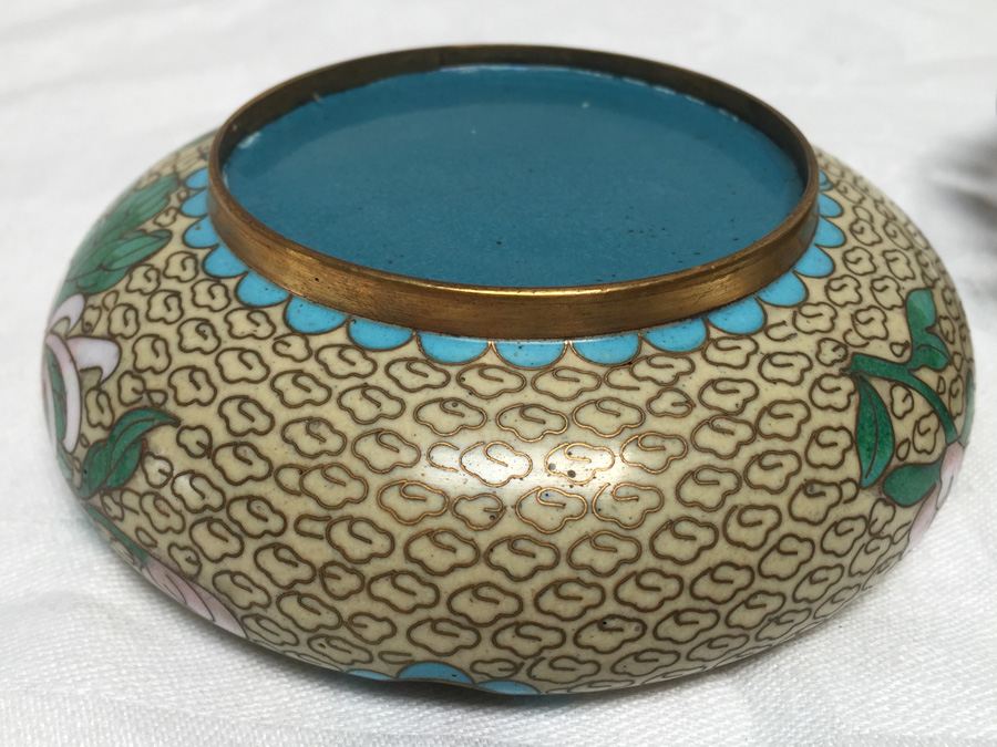 Pair Of Ashtrays - One Cloisonne Ashtray