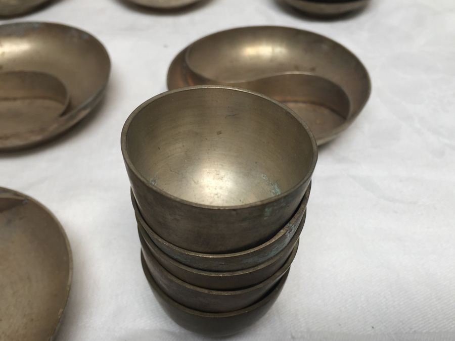 Metal Asian Bowls And Cups [Photo 2]