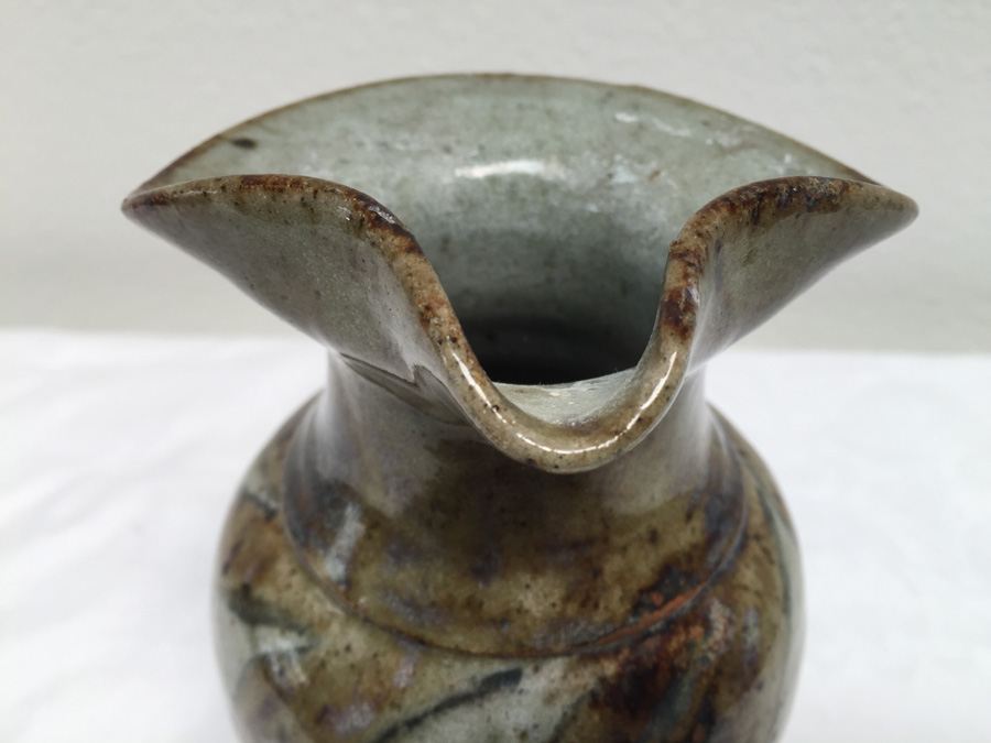 Mid-Century Pottery Pitcher Signed [Photo 7]