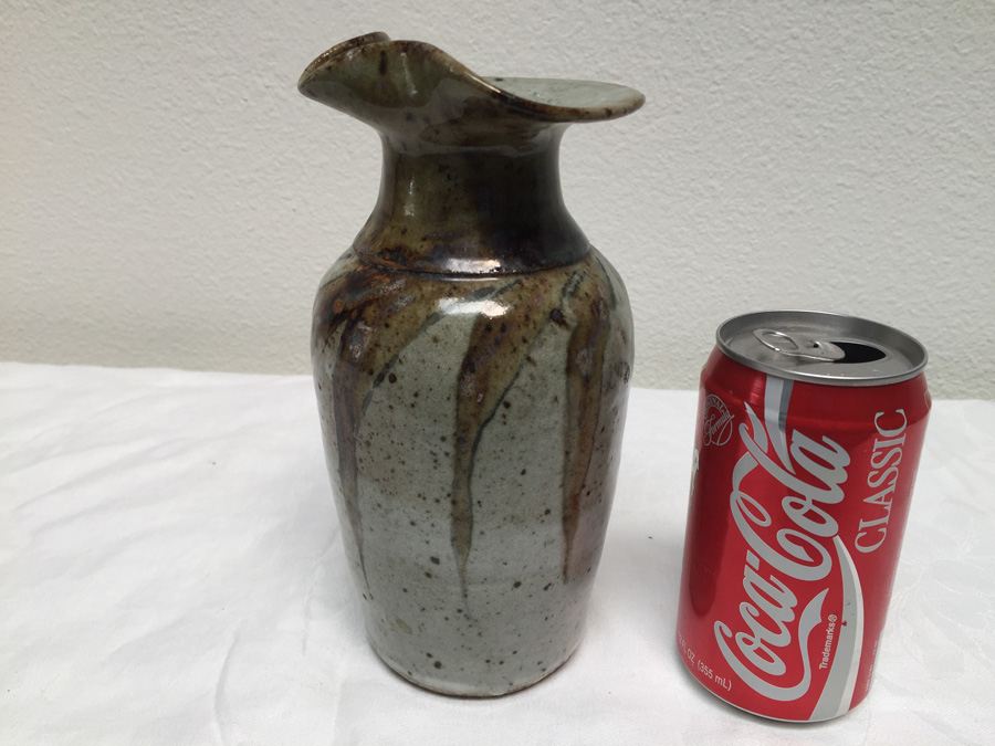 Mid-Century Pottery Pitcher Signed [Photo 1]