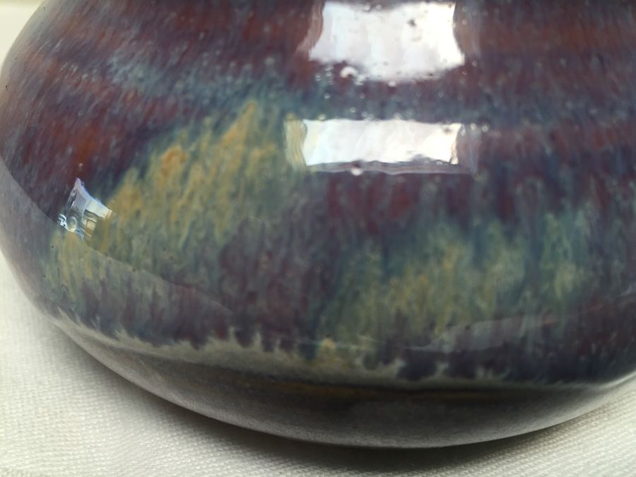 Purple Glazed Taos Pottery Signed [Photo 2]