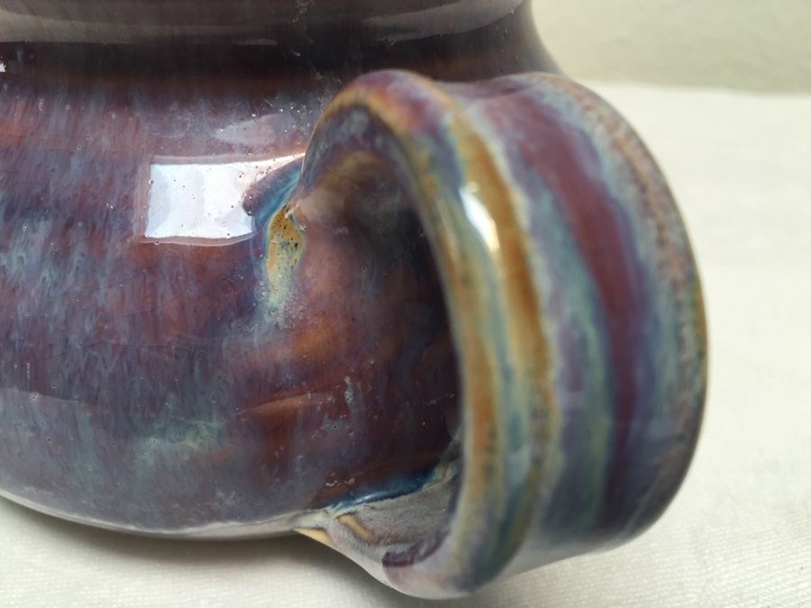 Purple Glazed Taos Pottery Signed [Photo 4]