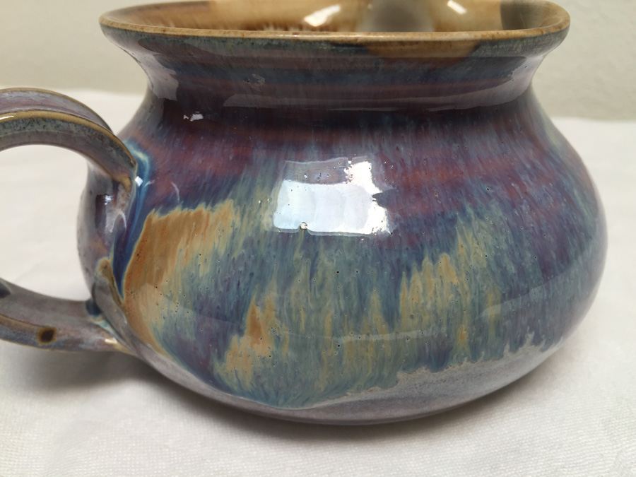 Purple Glazed Taos Pottery Signed [Photo 5]