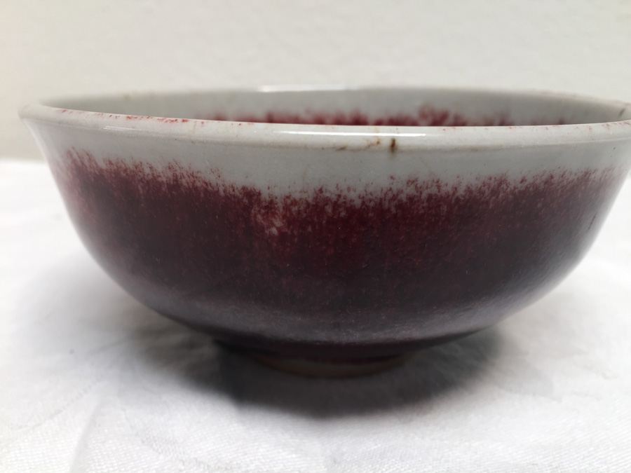 Beautifully Glazed Pottery Bowl With Purples [Photo 5]
