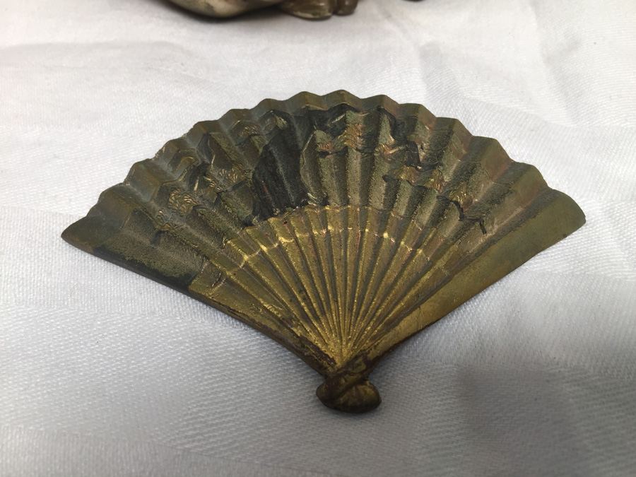 Large Signed Metal (Brass) Japanese Statue [Photo 19]