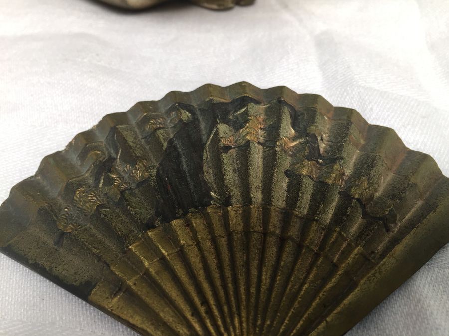 Large Signed Metal (Brass) Japanese Statue [Photo 20]