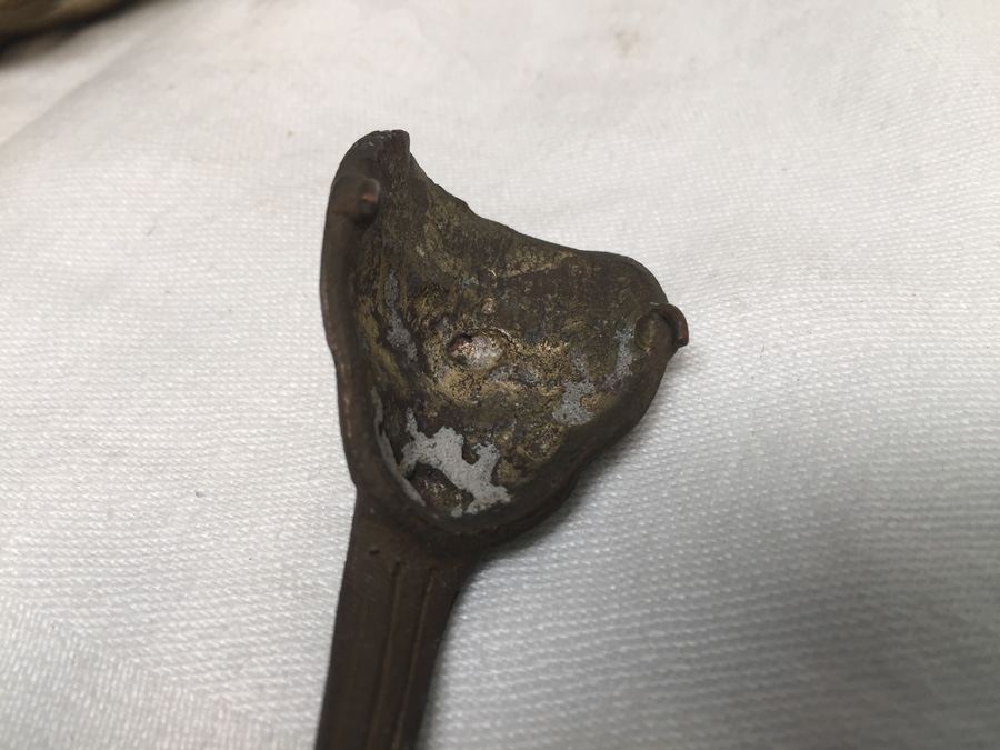 Large Signed Metal (Brass) Japanese Statue [Photo 24]