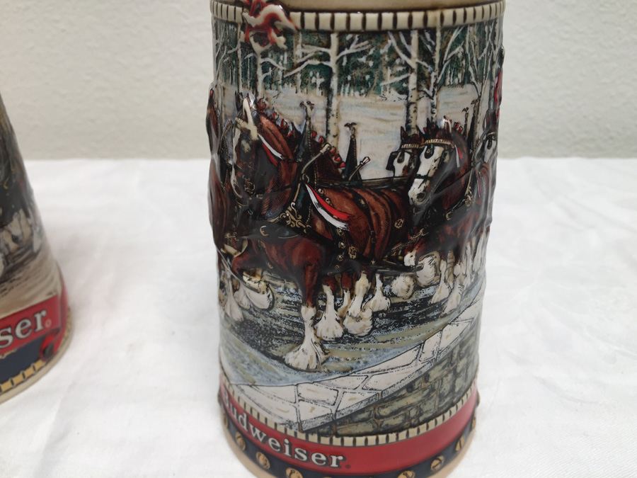 Collector's Series Budweiser Mugs 1986, 1987, 1988 [Photo 9]