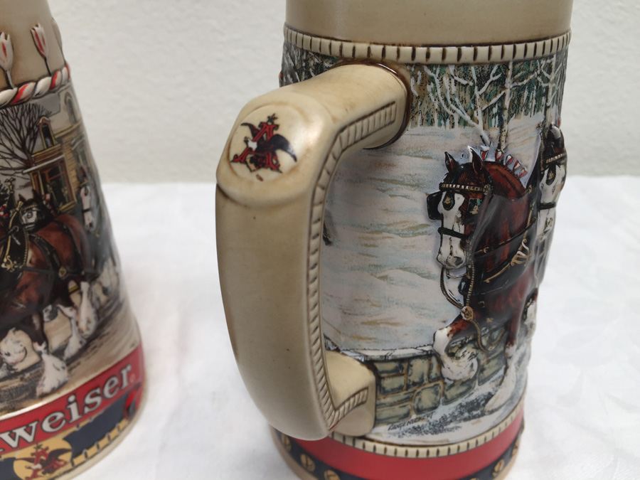 Collector's Series Budweiser Mugs 1986, 1987, 1988 [Photo 7]