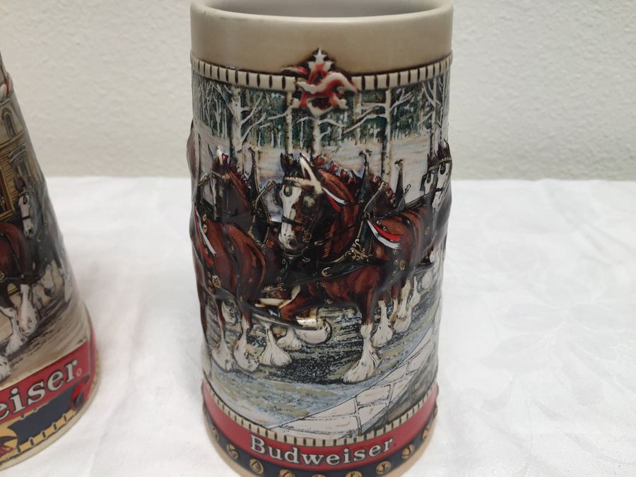 Collector's Series Budweiser Mugs 1986, 1987, 1988 [Photo 2]