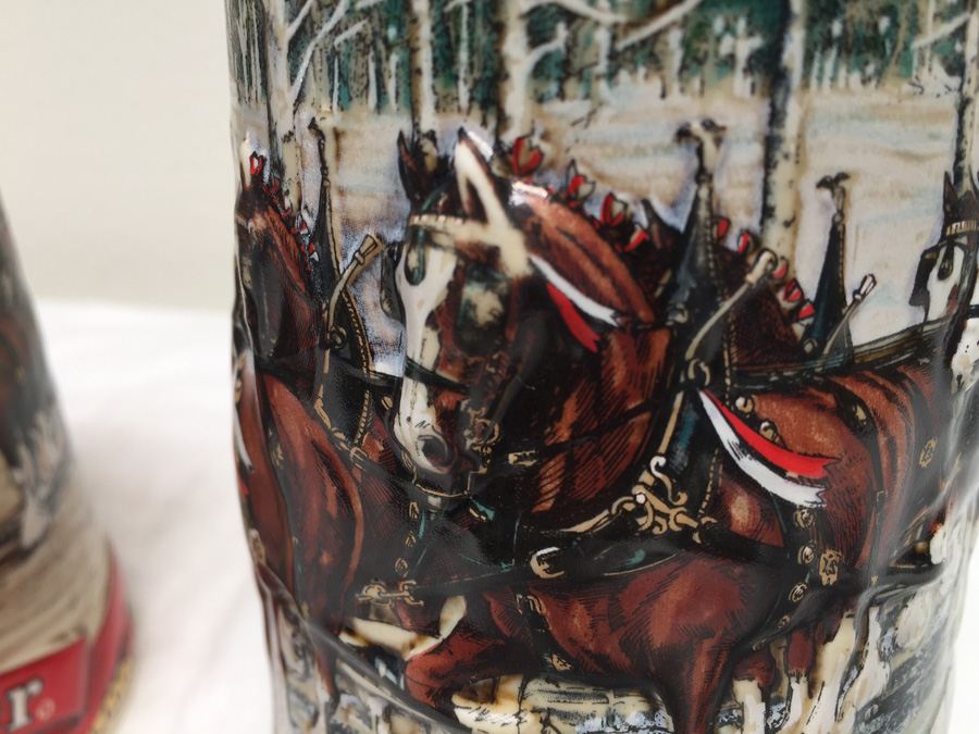 Collector's Series Budweiser Mugs 1986, 1987, 1988 [Photo 4]