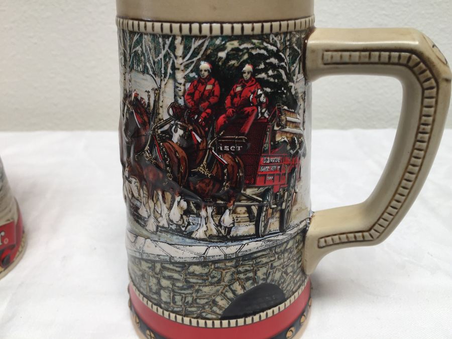 Collector's Series Budweiser Mugs 1986, 1987, 1988 [Photo 10]