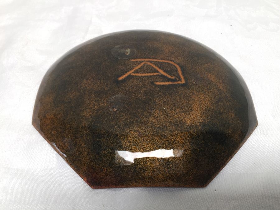 Mid-Century Plate Signed [Photo 6]