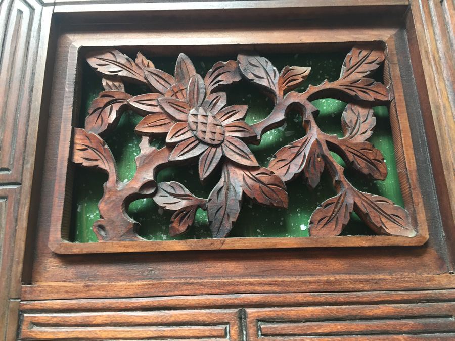 Pair Of Stunning Wood Carved Panels From Asian Temple [Photo 13]