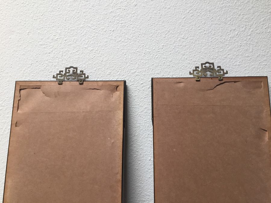 Pair Of Stunning Wood Carved Asian Panels With Detailed Warrior Scenes [Photo 32]