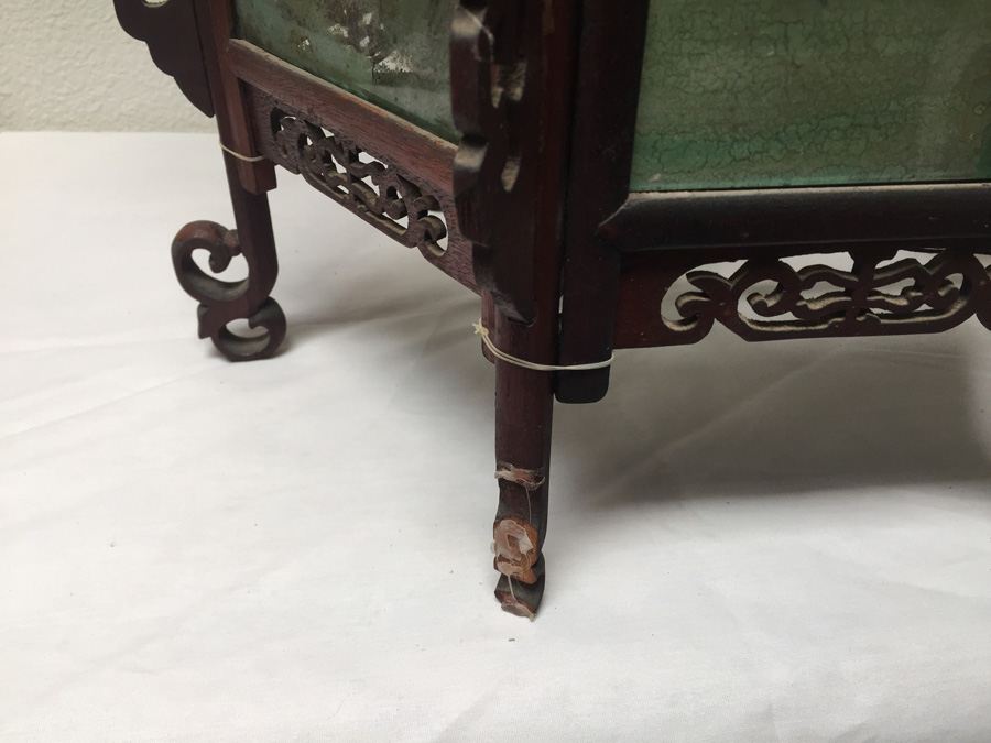 Large Asian Indoor/Outdoor Wood & Glass Light Fixtures [Photo 27]