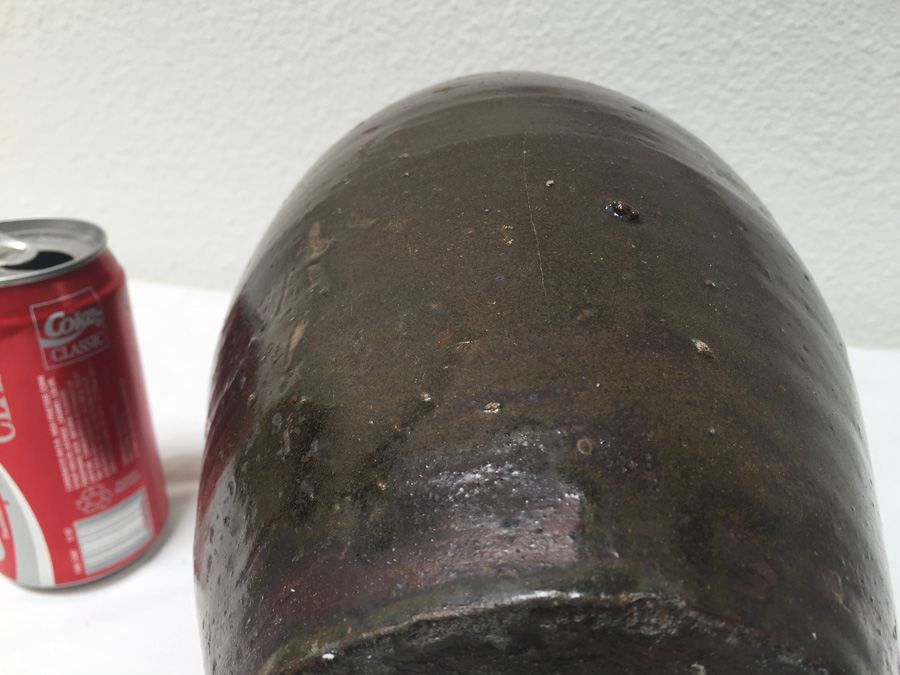 Large Black Signed Asian Vase [Photo 11]