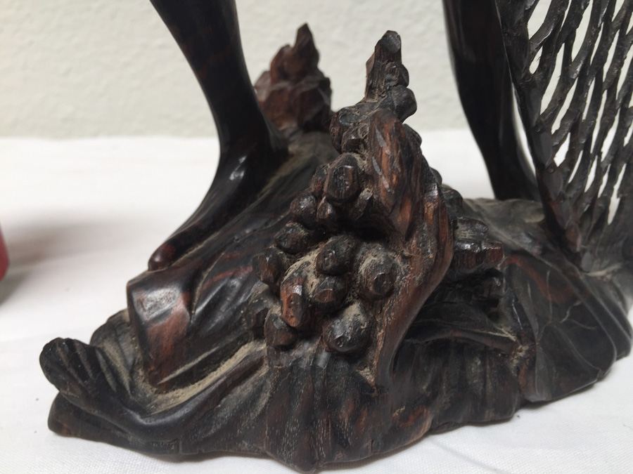 Carved Wooden Statue Of Asian Fisherman [Photo 7]