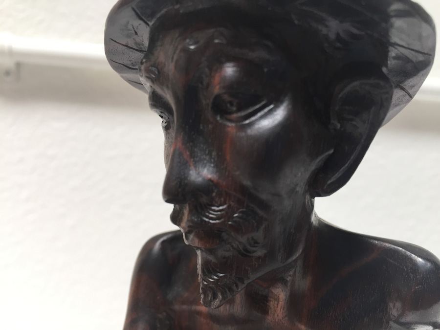 Carved Wooden Statue Of Asian Fisherman [Photo 14]