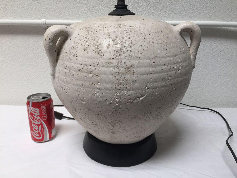 White Pottery Style Lamp From L. W. Berinoff San Francisco [Photo 2]