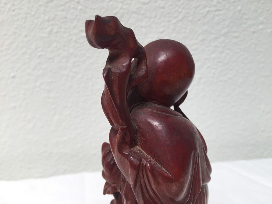 Vintage Carved Chinese Wooden Statue