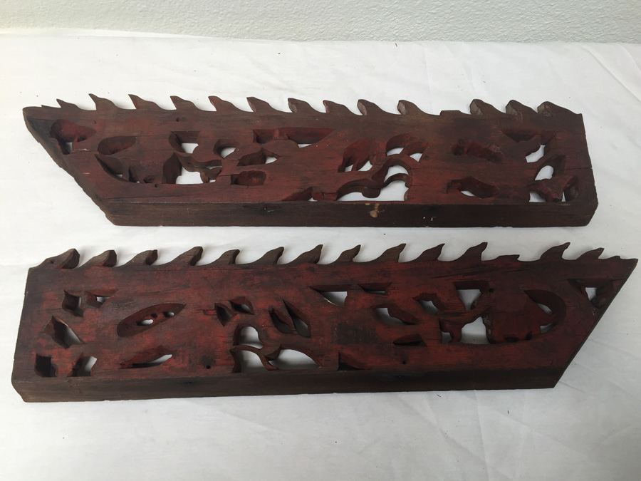 Old Asian Wood Carvings Of Dragon [Photo 20]